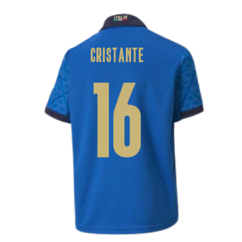 2020-2021 Italy Home Puma Football Shirt (Kids) (CRISTANTE 16)