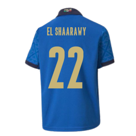 2020-2021 Italy Home Puma Football Shirt (Kids) (EL SHAARAWY 22)