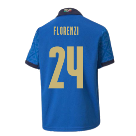 2020-2021 Italy Home Puma Football Shirt (Kids) (FLORENZI 24)