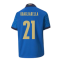 2020-2021 Italy Home Puma Football Shirt (Kids) (QUAGLIARELLA 21)