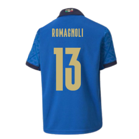 2020-2021 Italy Home Puma Football Shirt (Kids) (ROMAGNOLI 13)