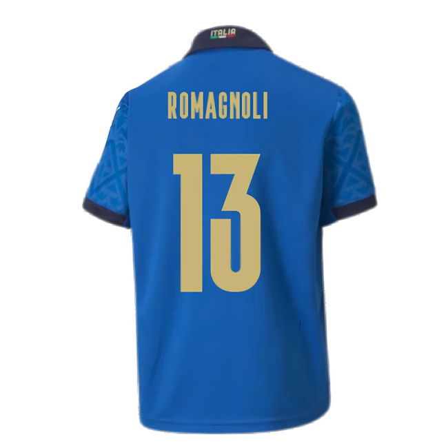 2020-2021 Italy Home Puma Football Shirt (Kids) (ROMAGNOLI 13)