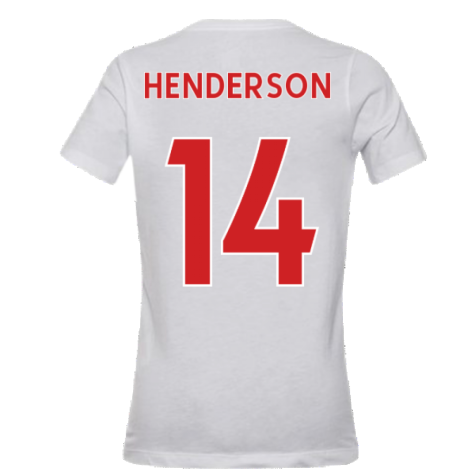2020-2021 Liverpool Evergreen Crest Tee (White) - Kids (HENDERSON 14)