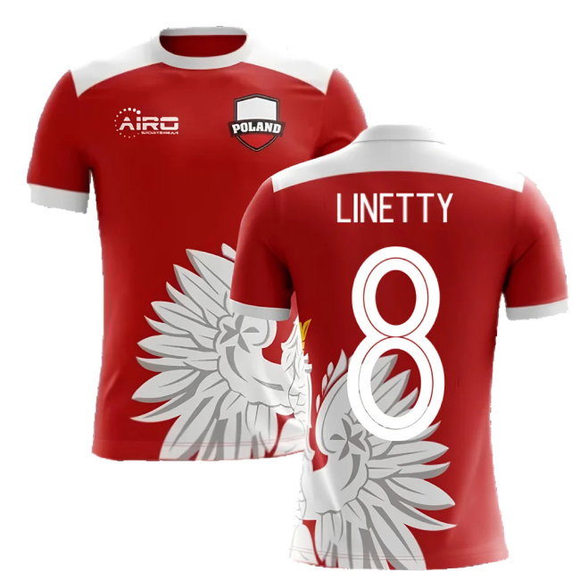 2025-2026 Poland Away Concept Football Shirt (Linetty 8) - Kids