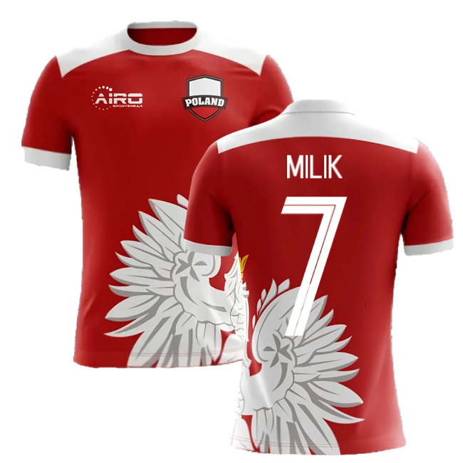 2025-2026 Poland Away Concept Football Shirt (Milik 7) - Kids