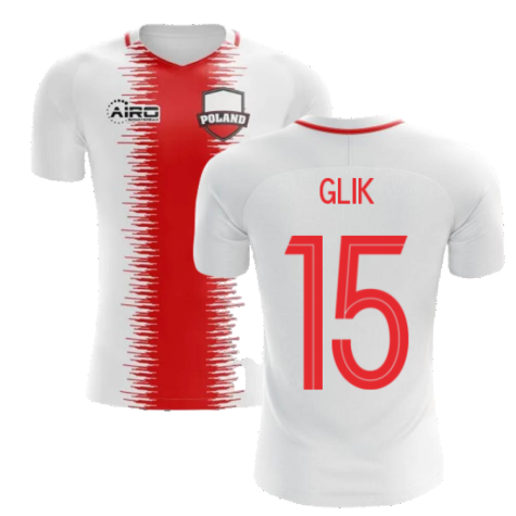 2023-2024 Poland Home Concept Football Shirt (Glik 15) - Kids