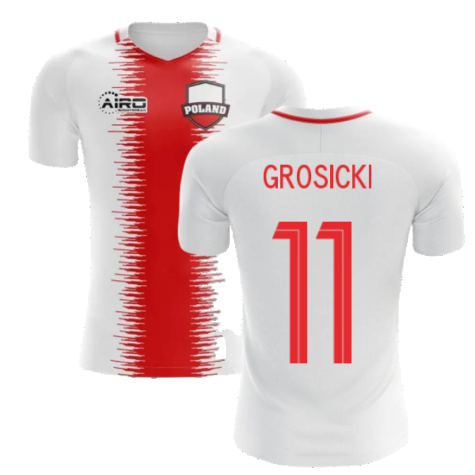 2023-2024 Poland Home Concept Football Shirt (Grosicki 11) - Kids