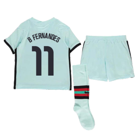 2020-2021 Portugal Away Nike Mini Kit (B Fernandes 11)