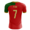 2023-2024 Portugal Flag Home Concept Football Shirt (Figo 7)