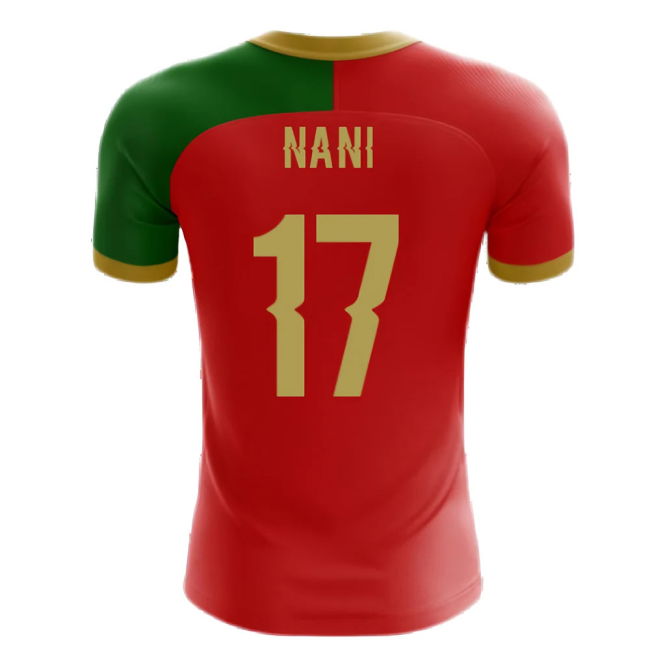 2025-2026 Portugal Flag Home Concept Football Shirt (Nani 17)
