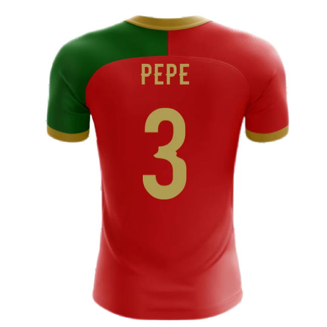2025-2026 Portugal Flag Home Concept Football Shirt (Pepe 3) - Kids