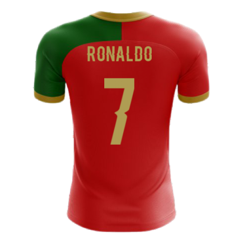 2023-2024 Portugal Flag Home Concept Football Shirt (Ronaldo 7 ...