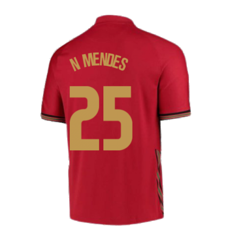 2020-2021 Portugal Home Nike Football Shirt (N MENDES 25)