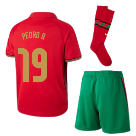 2020-2021 Portugal Home Nike Mini Kit (PEDRO G 19)