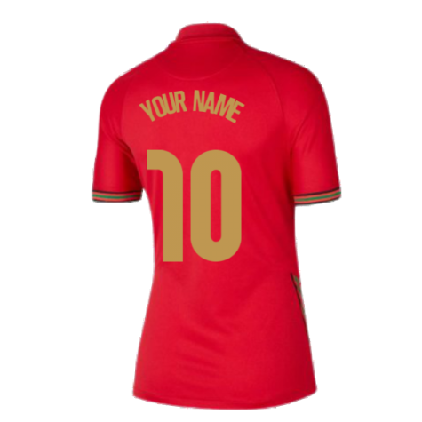 2020-2021 Portugal Home Nike Womens Shirt (Your Name)