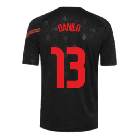 2020-2021 Portugal Pre-Match Training Shirt (Black) - Kids (DANILO 13)