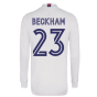 2020-2021 Real Madrid Long Sleeve Home Shirt (BECKHAM 23)