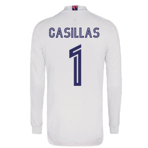 2020-2021 Real Madrid Long Sleeve Home Shirt (CASILLAS 1)