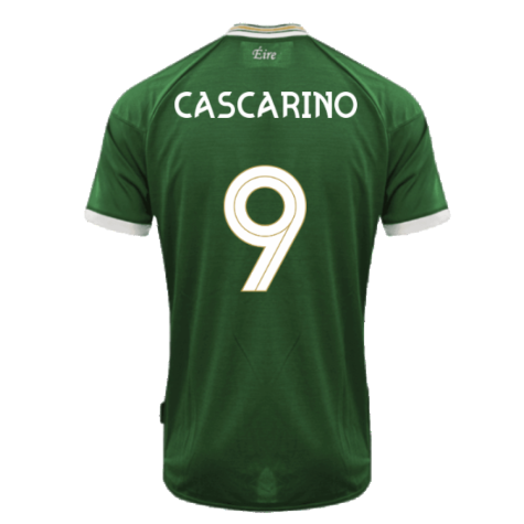 2020-2021 Republic of Ireland Home Shirt (Kids) (CASCARINO 9)