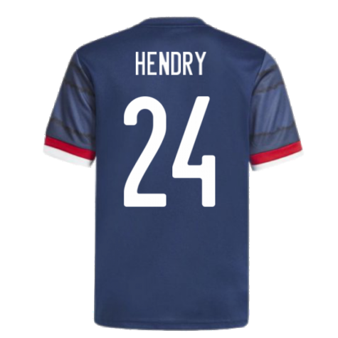 2020-2021 Scotland Home Adidas Football Shirt (Hendry 24)