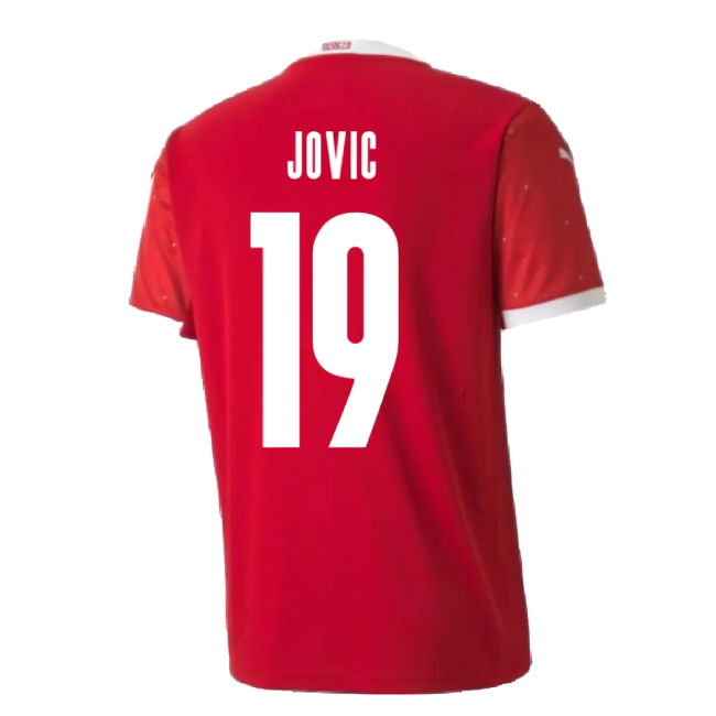 2020-2021 Serbia Home Puma Football Shirt (JOVIC 19)