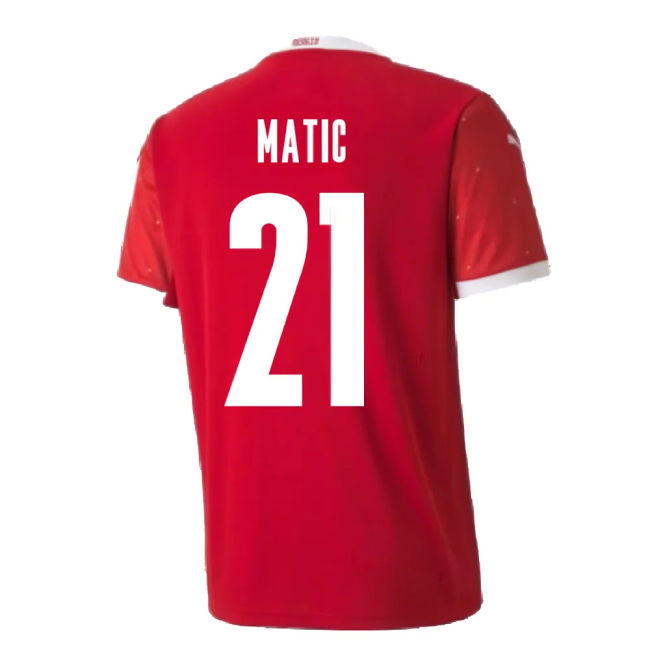 2020-2021 Serbia Home Puma Football Shirt (MATIC 21)