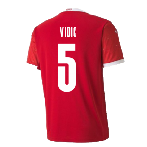 2020-2021 Serbia Home Puma Football Shirt (VIDIC 5)