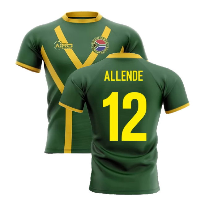 2025-2026 South Africa Springboks Flag Concept Rugby Shirt (Allende 12)