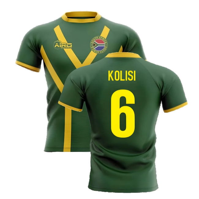 2025-2026 South Africa Springboks Flag Concept Rugby Shirt (Kolisi 6)