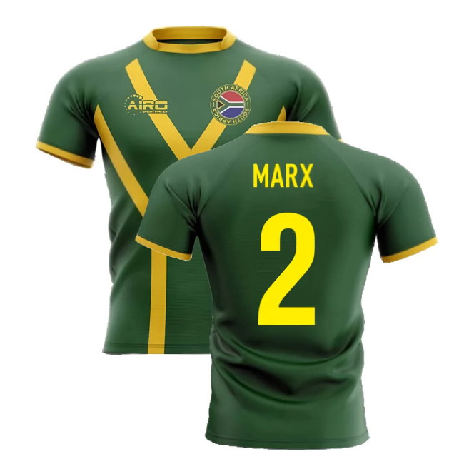 2025-2026 South Africa Springboks Flag Concept Rugby Shirt (Marx 2)