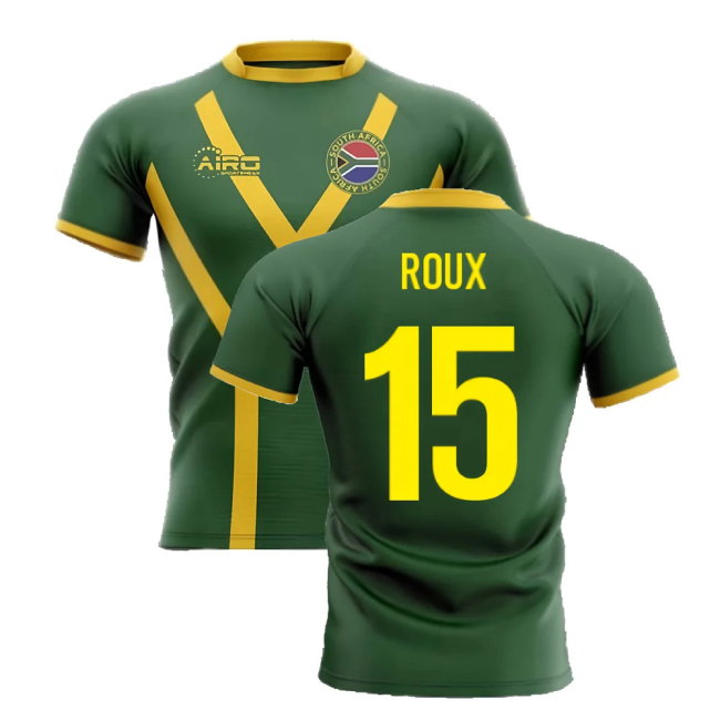 2025-2026 South Africa Springboks Flag Concept Rugby Shirt (Roux 15)