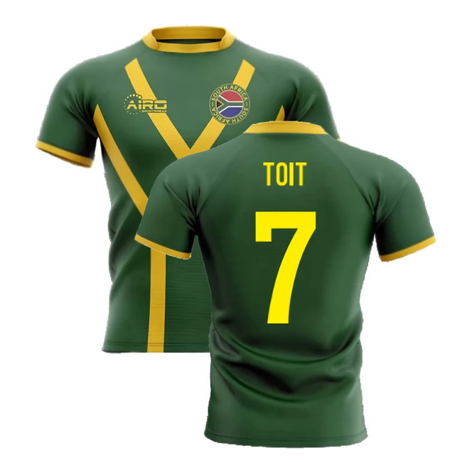 2025-2026 South Africa Springboks Flag Concept Rugby Shirt (Toit 7)