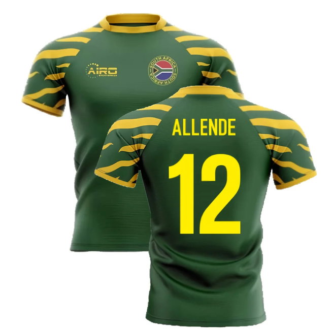 2025-2026 South Africa Springboks Home Concept Rugby Shirt (Allende 12)
