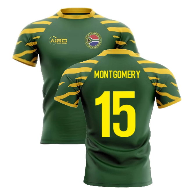 2025-2026 South Africa Springboks Home Concept Rugby Shirt (Montgomery 15)