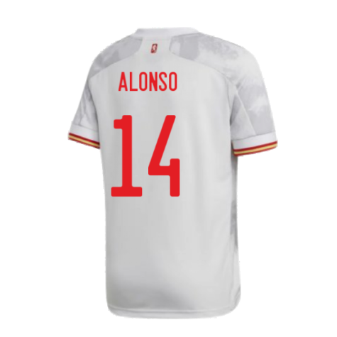 2020-2021 Spain Away Shirt (Kids) (ALONSO 14)