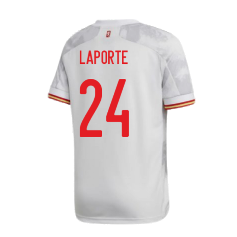 2020-2021 Spain Away Shirt (Kids) (LAPORTE 24)