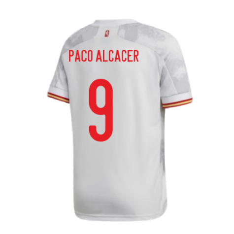 2020-2021 Spain Away Shirt (Kids) (PACO ALCACER 9)