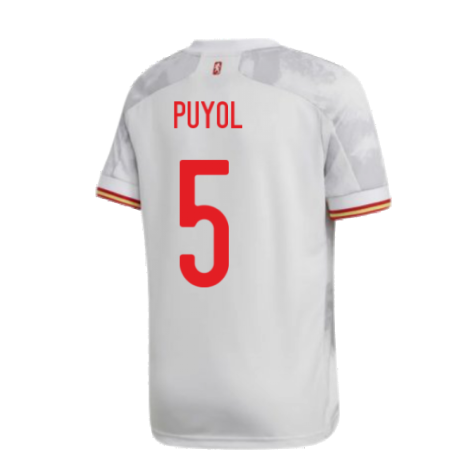 2020-2021 Spain Away Shirt (Kids) (PUYOL 5)