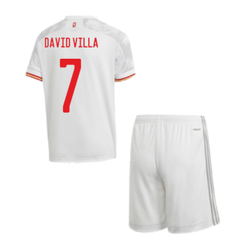 2020-2021 Spain Away Youth Kit (DAVID VILLA 7)