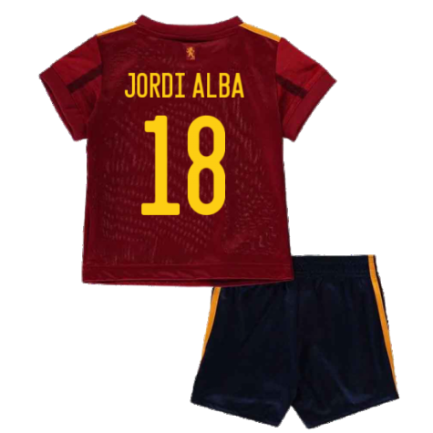 2020-2021 Spain Home Adidas Baby Kit (JORDI ALBA 18)