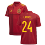 2020-2021 Spain Home Adidas Football Shirt (Kids) (LAPORTE 24)