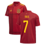 2020-2021 Spain Home Adidas Football Shirt (Kids) (RAUL 7)