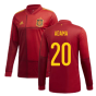 2020-2021 Spain Home Adidas Long Sleeve Shirt (ADAMA 20)