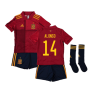 2020-2021 Spain Home Adidas Mini Kit (ALONSO 14)