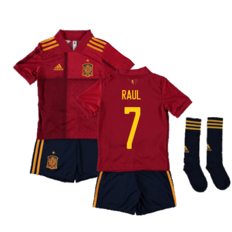 2020-2021 Spain Home Adidas Mini Kit (RAUL 7)