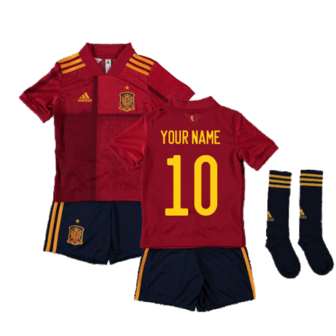 2020-2021 Spain Home Adidas Mini Kit (Your Name)