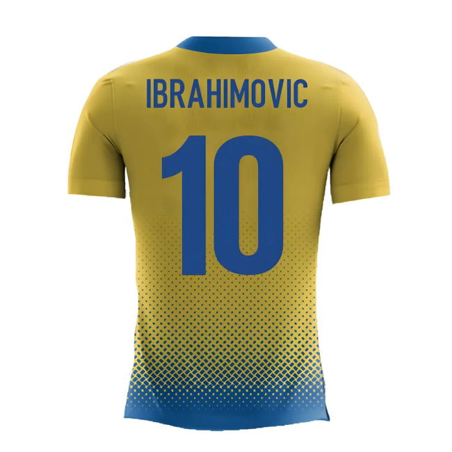 2025-2026 Sweden Airo Concept Home Shirt (Ibrahimovic 10) - Kids