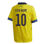 2020-2021 Sweden Home Adidas Football Shirt (Kids) (Your Name)