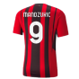 2021-2022 AC Milan Authentic Home Shirt (MANDZUKIC 9)