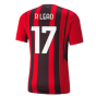 2021-2022 AC Milan Authentic Home Shirt (R LEAO 17)